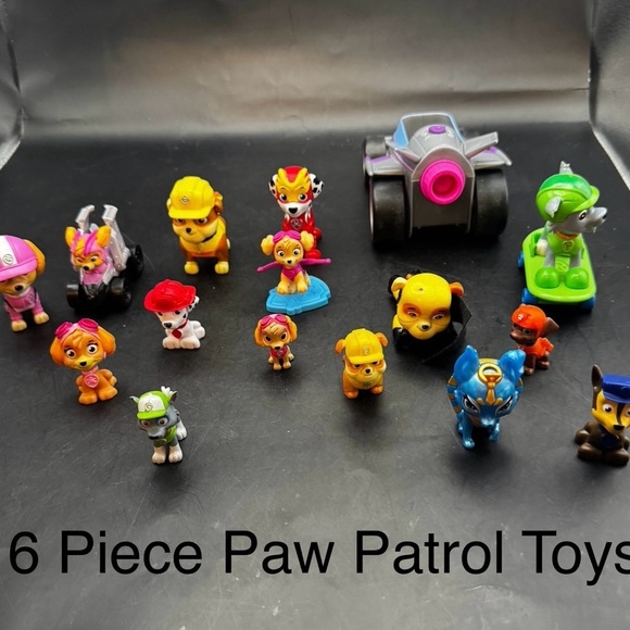 Paw Patrol Other - Paw Patrol Lot Of Sixteen Figures And Vehicles; Marshall, Skye, Rubble, Rocky
